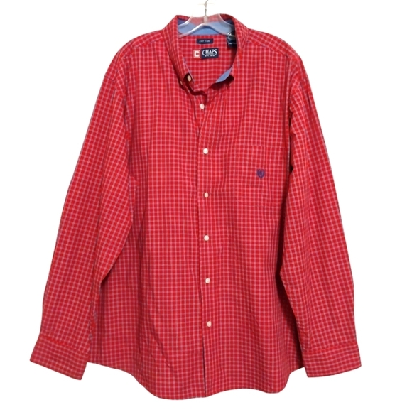 🎟️BOGO FREE🎟️ Chaps Button Down Long Sleeve Shirt Sz XXL - Picture 1 of 4